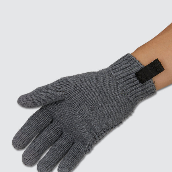 Two Blind Brothers - Gift Waffle Knit Gloves Grey