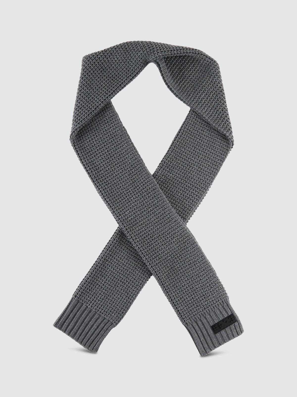 Two Blind Brothers - Gift Waffle Knit Beanie & Scarf Set Grey