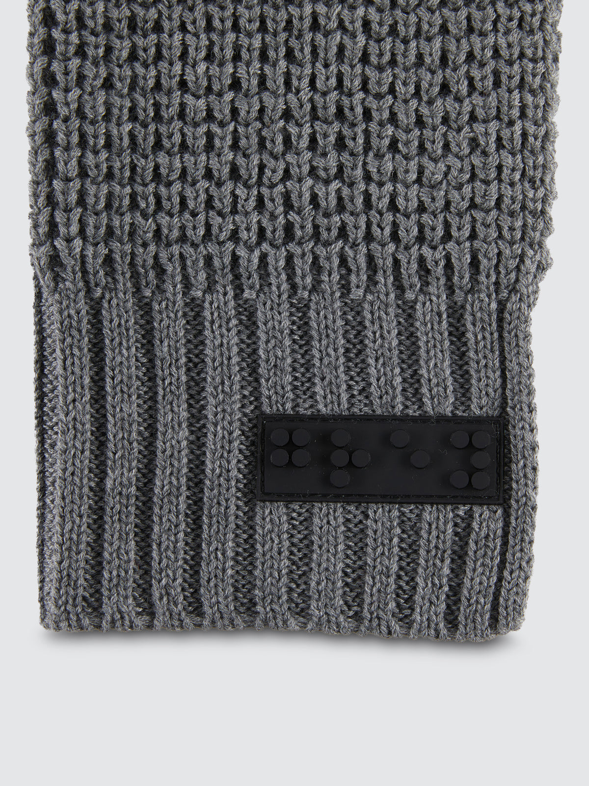 Two Blind Brothers - Gift Waffle Knit Beanie & Scarf Set Grey