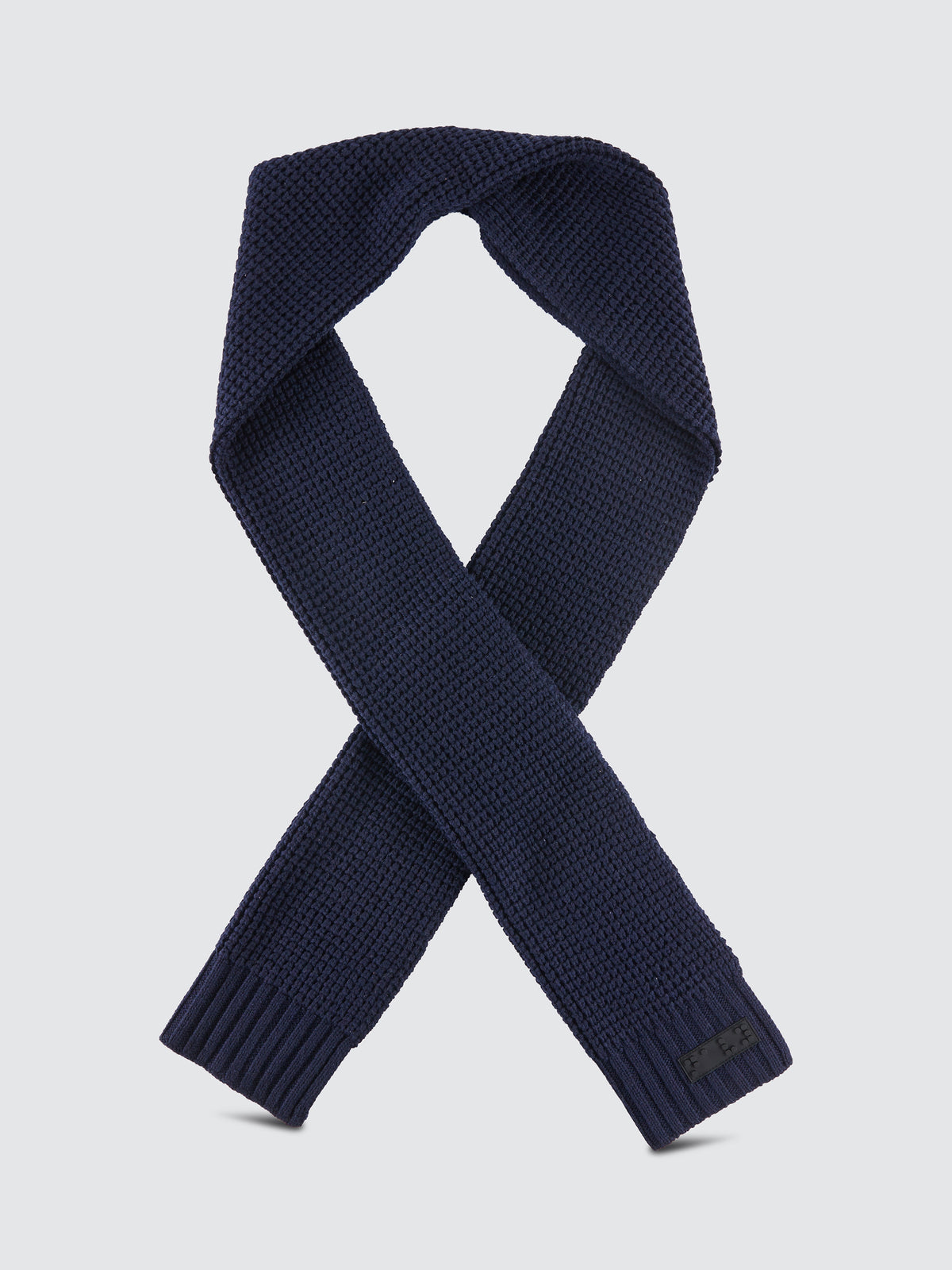 Two Blind Brothers - Gift Waffle Knit Scarf Navy