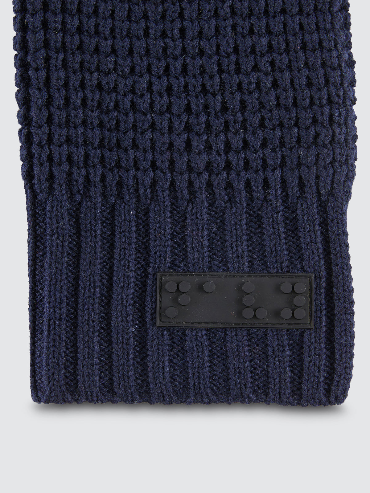 Two Blind Brothers - Gift Waffle Knit Scarf Navy