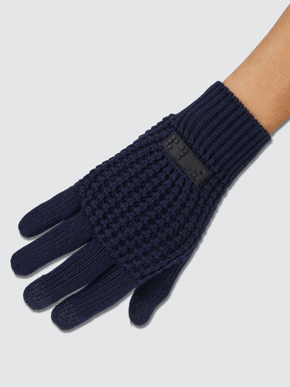 Two Blind Brothers - Gift Waffle Knit Gloves Navy