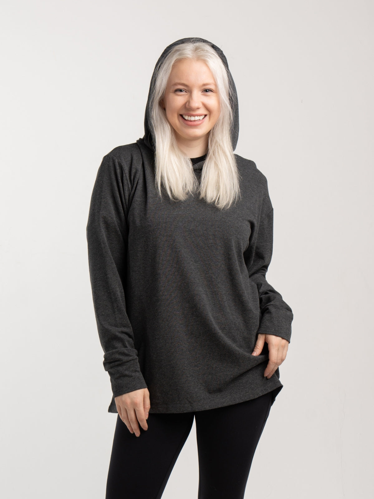 Two Blind Brothers - Womens Women's Pullover Hoodie Charcoal--