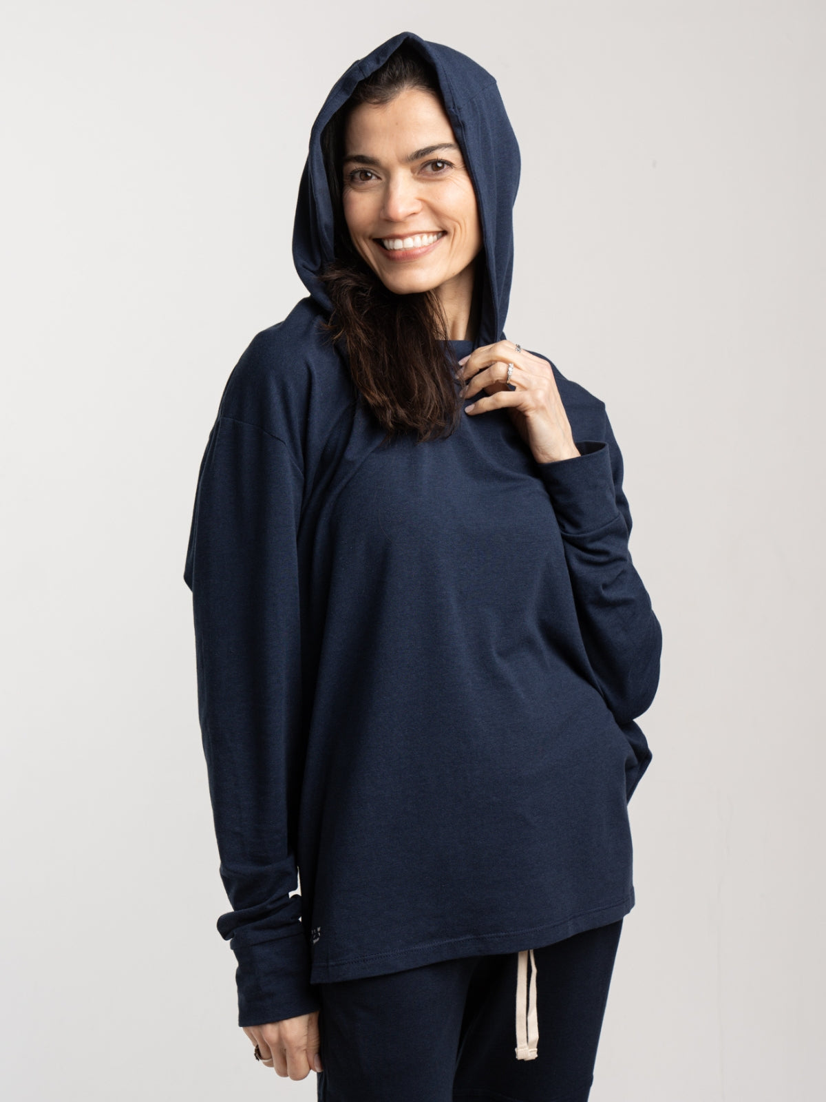 Two Blind Brothers - Womens Women's Pullover Hoodie Washed-Navy