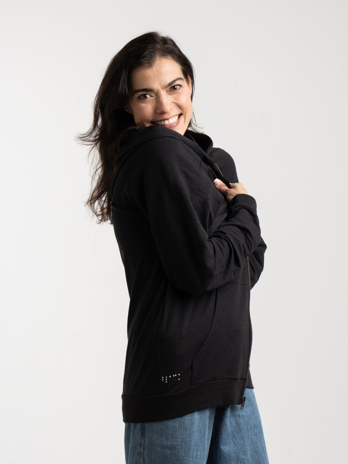 Two Blind Brothers - Womens Women's Zip-Up Hoodie Black