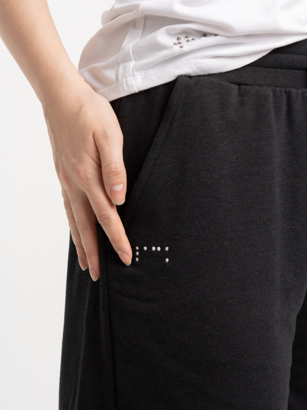 Two Blind Brothers - Womens Women's High Waisted Lounge Shorts Black