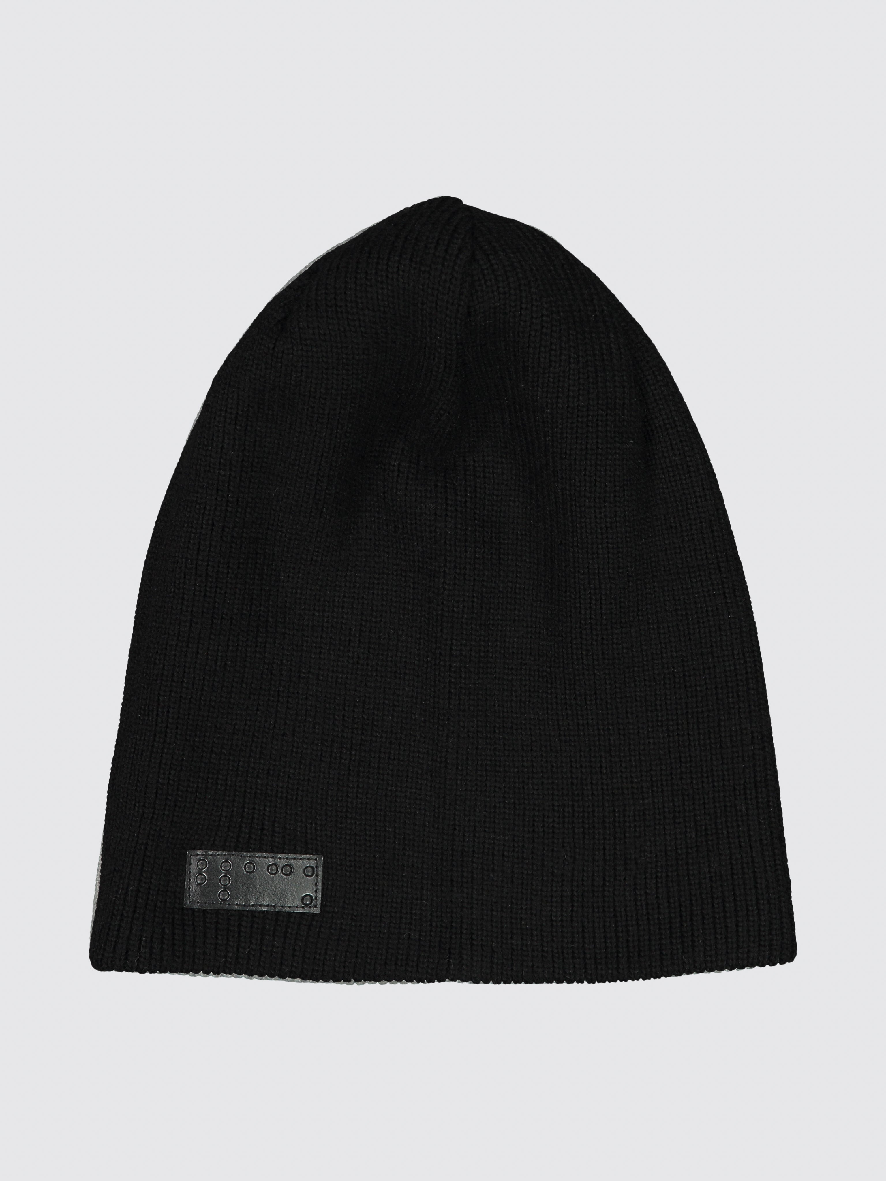 Two Blind Brothers - Gift Beanie & Scarf Ribbed Knit Set Black