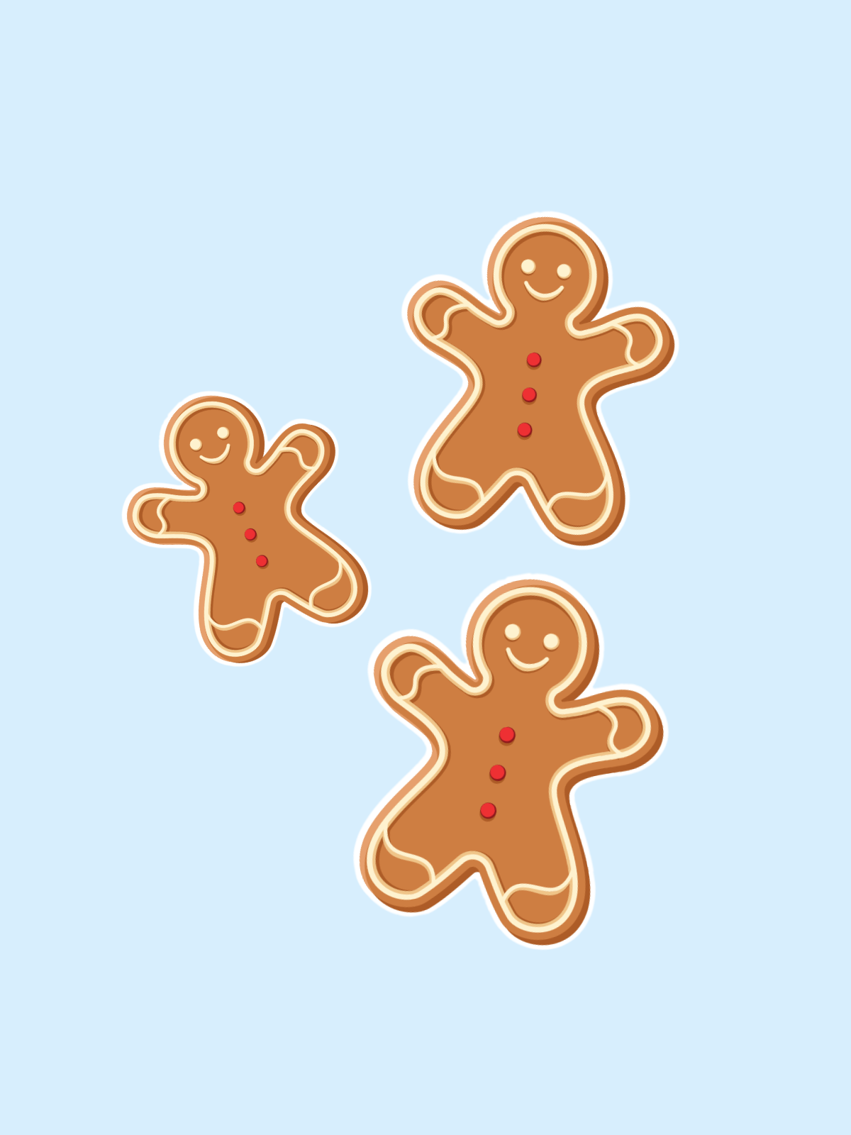 Two Blind Brothers -  Scratch & Sniff Gingerbread Stickers all