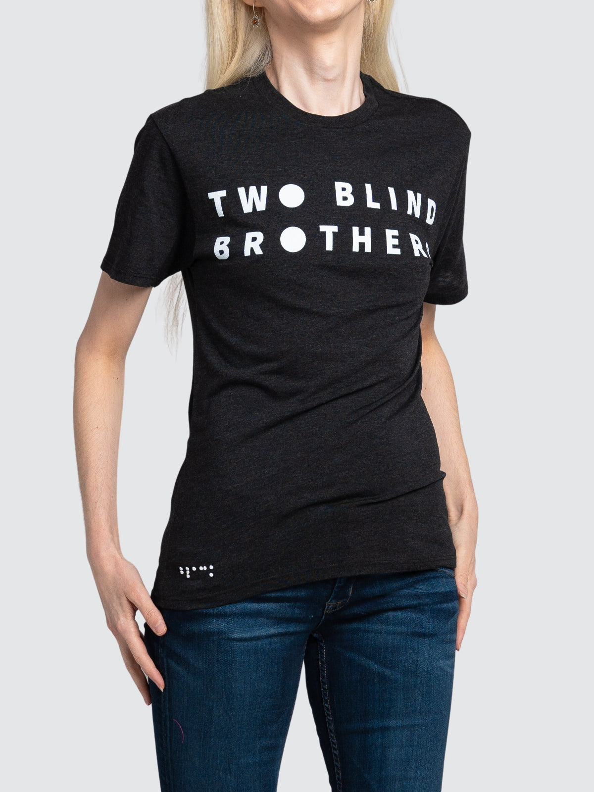 Two Blind Brothers - Womens 2BB Logo Graphic Crewneck Charcoal