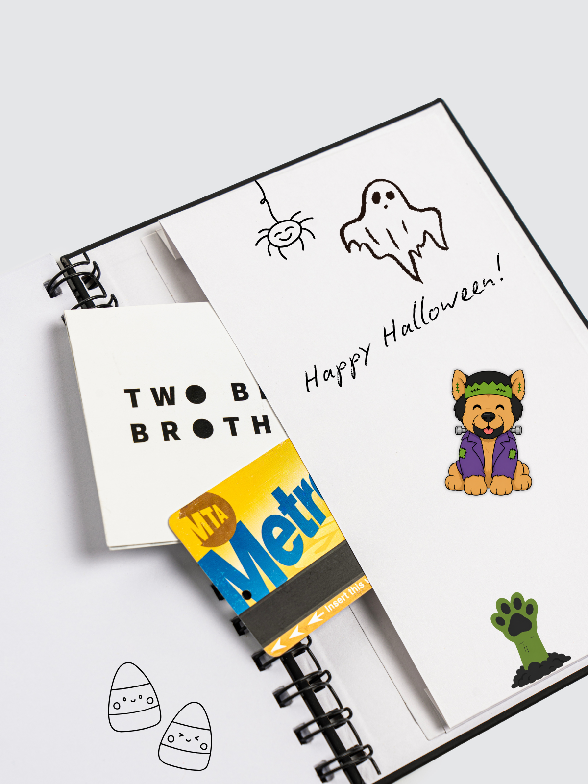 Two Blind Brothers - sticker Scratch & Sniff Candy Corn Stickers all