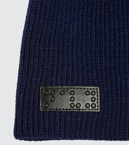 Beanie & Scarf Ribbed Knit Set
