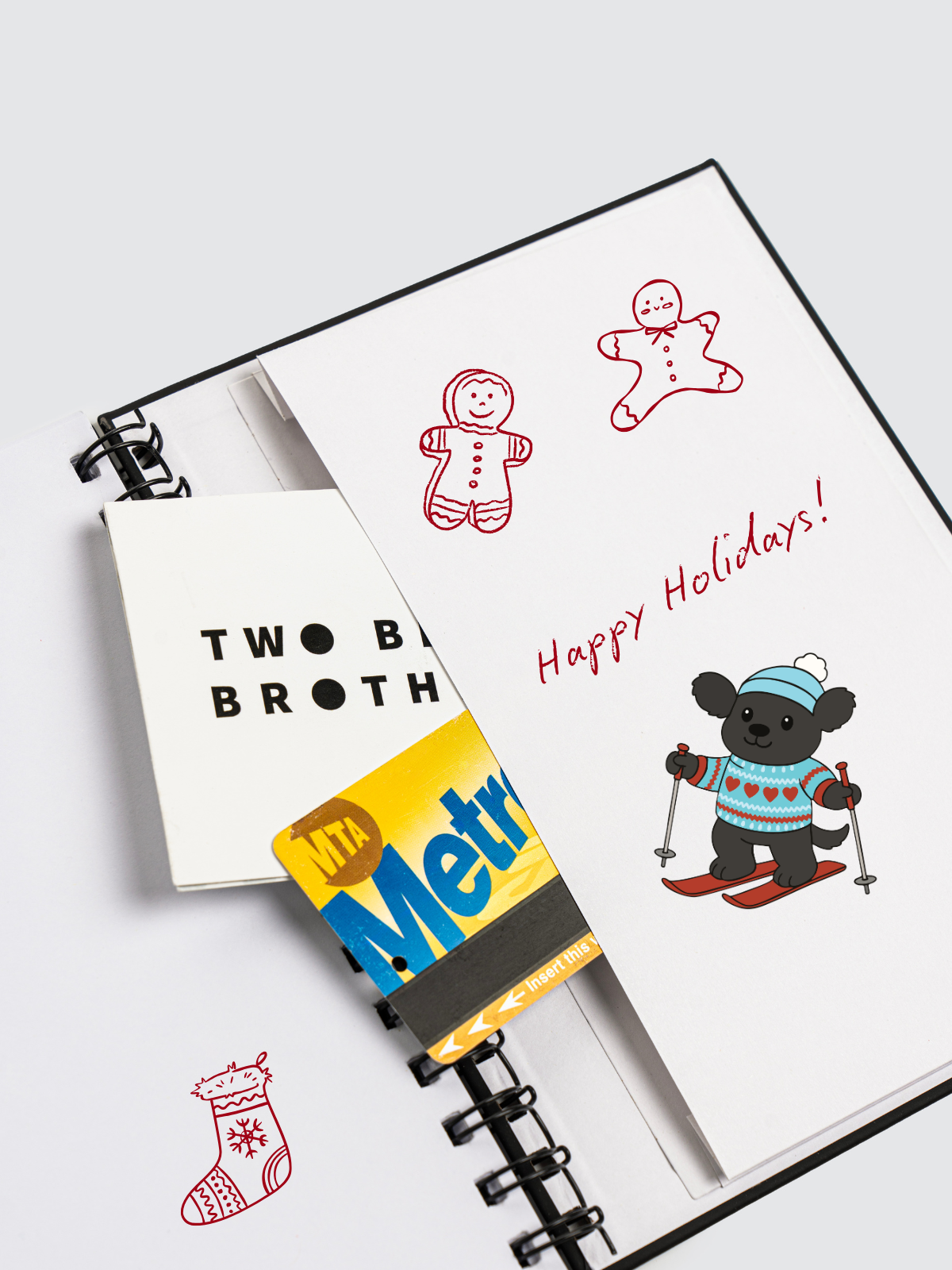 Two Blind Brothers -  Scratch & Sniff Gingerbread Stickers all