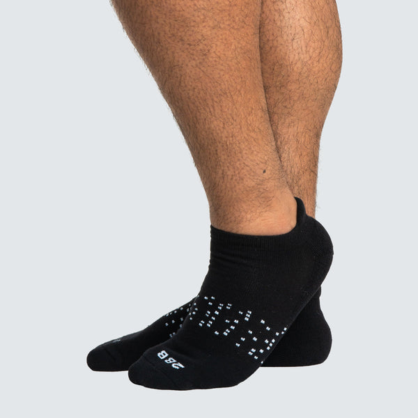 Two Blind Brothers - SOCK COLLECTION Black Ankle Sock Black