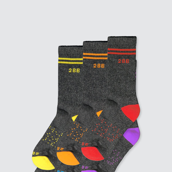 Two Blind Brothers - Gift 2BB Rainbow Calf Sock Bundle (6 Pairs) Six-pack-calf-socks