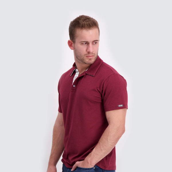 Two Blind Brothers - Mens Men's SS Polo Maroon