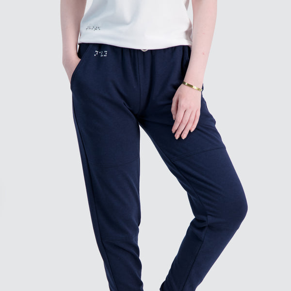 Two Blind Brothers - Womens Women's French Terry Jogger Navy