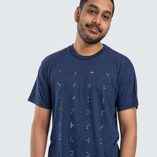 Two Blind Brothers - Mens Men's "Cure" Graphic Crewneck Navy