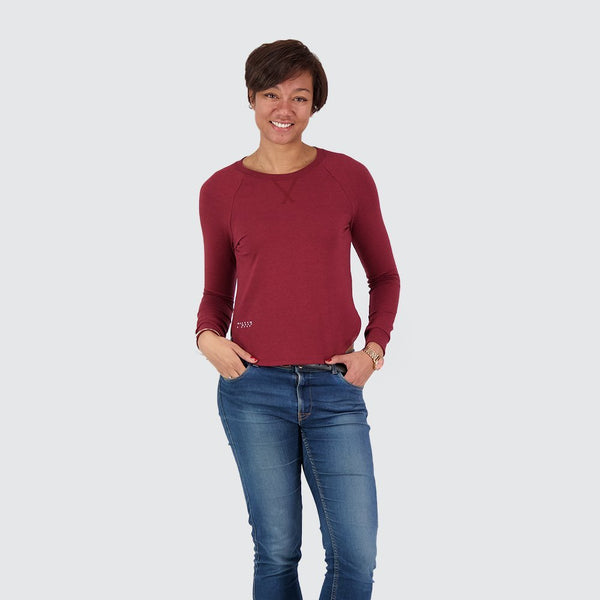 Two Blind Brothers - Womens Women's LS Raglan Maroon