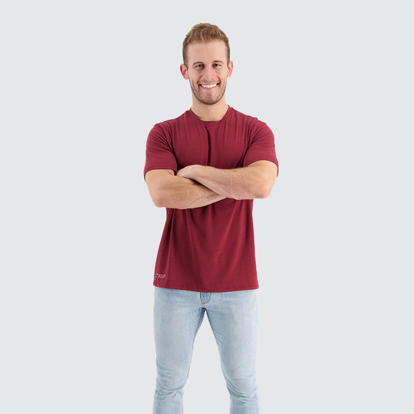 Two Blind Brothers - Mens Men's SS Crewneck Tee Maroon