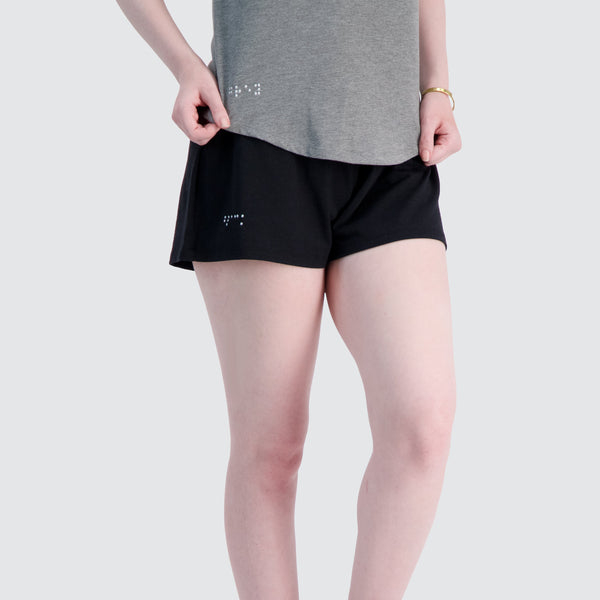Two Blind Brothers - Womens Women's Jersey Lounge Shorts Black