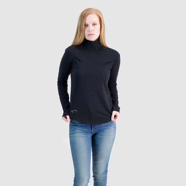 Two Blind Brothers - Womens Women's Turtleneck Black