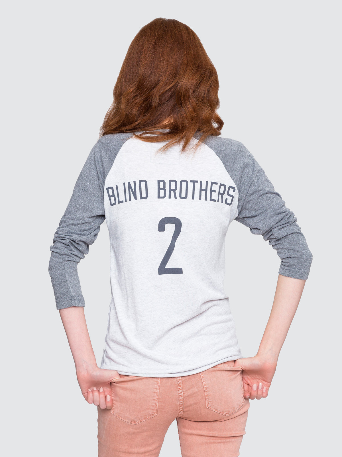 Two Blind Brothers - Womens Team 2BB Baseball Graphic Raglan Team-2BB-Graphic-Baseball-Tee