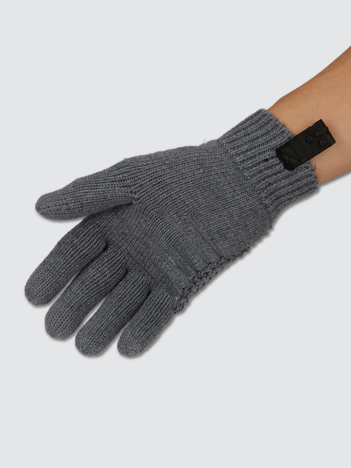 Wristlet Gloves | Fingerless Gloves } Winter Mittens Grey