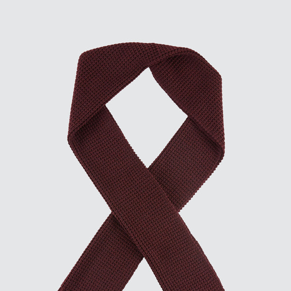 Two Blind Brothers - Gift Waffle Knit Scarf Maroon