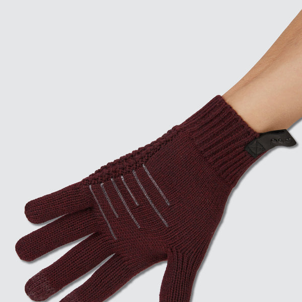 Two Blind Brothers - Gift Waffle Knit Gloves Maroon