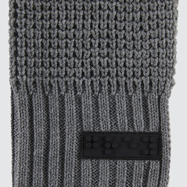 Two Blind Brothers - Gift Waffle Knit Scarf Grey