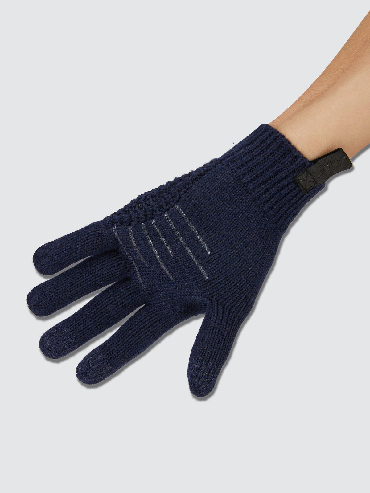 Two Blind Brothers - Gift Waffle Knit Gloves Navy