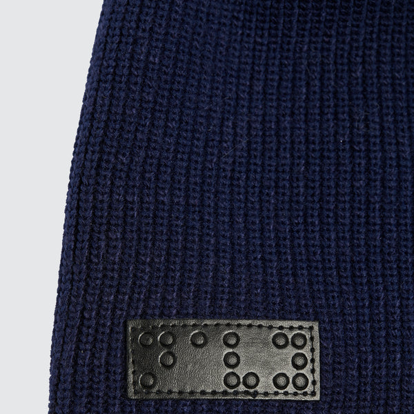 Two Blind Brothers - Gift Beanie Ribbed Knit Navy