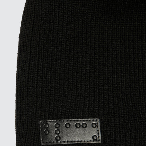 Two Blind Brothers - Gift Beanie Ribbed Knit Black