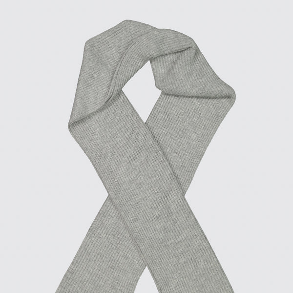 Two Blind Brothers - Gift Scarf Ribbed Knit Grey