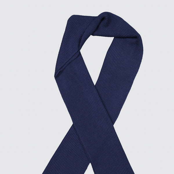 Two Blind Brothers - Gift Scarf Ribbed Knit Navy